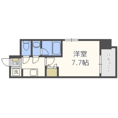 寺田町駅 徒歩5分 5階の物件間取画像